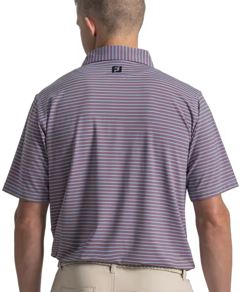 Primary image St. Jude FootJoy Horizon Stripe Lisle Polo - Vivid Violet